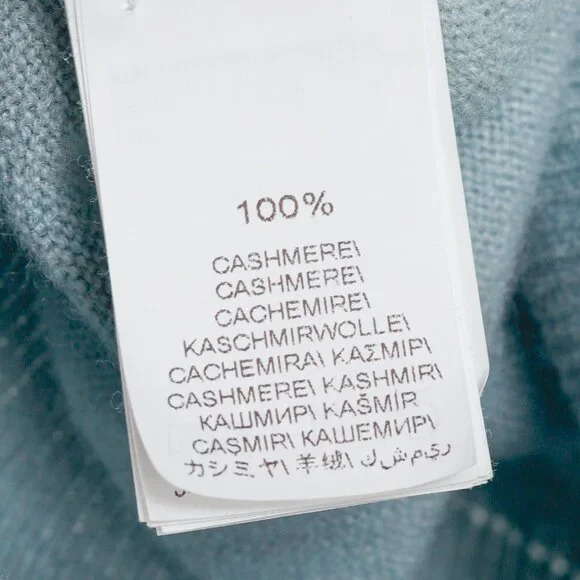 Brunello Cucinelli SS/20 Blue Cashmere Monili-Bead Sweater - Picture 9 of 13